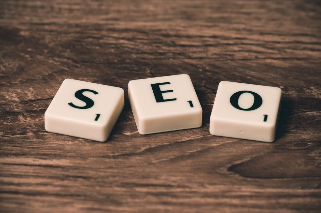 SEO in letters